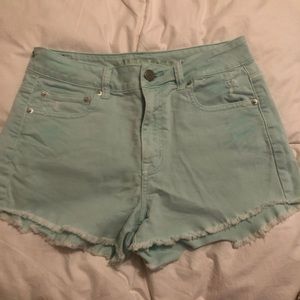 Aqua American Eagle Jean Shorts